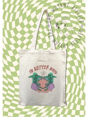 Giftora To Better Baskılı Ham Bez Çanta 35X40 cm