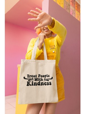 Giftora Kindness Baskılı Bez Çanta