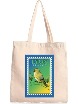 Giftora Lyon Baskılı Kanvas Çanta