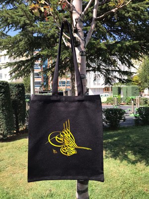 Giftora Osmanlı Tuğra  Siyah Çanta