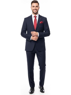 Presto Erkek 4 Drop Janella Takım Elbise Lacivert 555-200