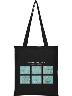 Giftora Van Gogh Almond Ham Siyah Bez Çanta