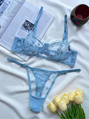 Ht Sağlık Kalpli Sütyen Takımı Bralet Set