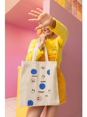 Giftora Don't Over Baskılı Bez Çanta