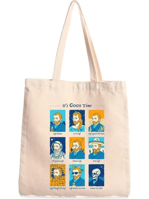 Giftora Van Gogh Baskılı Kanvas Çanta