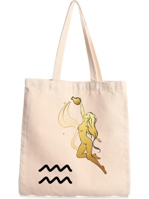 Giftora Burçlar Baskılı Kanvas Çanta