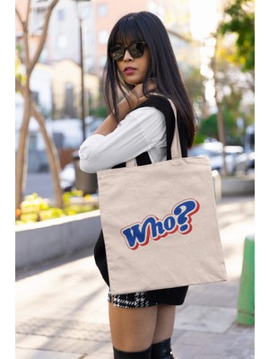 Giftora Who Baskılı Bez Çanta
