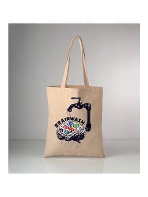 Giftora Komik Mizah-10 Baskılı Ham Bez Çanta 35X40 cm