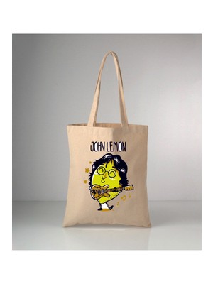 Giftora Komik Mizah-7 Baskılı Ham Bez Çanta 35X40 cm