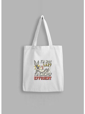 Giftora Bugs Bunny Baskılı Bez Çanta Tote Bag