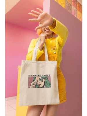 Giftora Heartbreaker Baskılı Bez Çanta