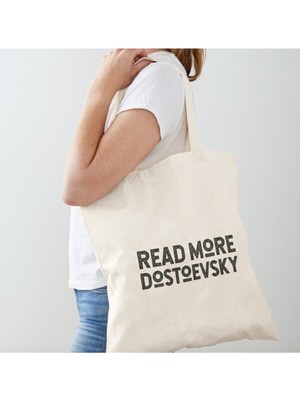 Giftora Dostoyevski Tasarımlı Ham Bez Omuz