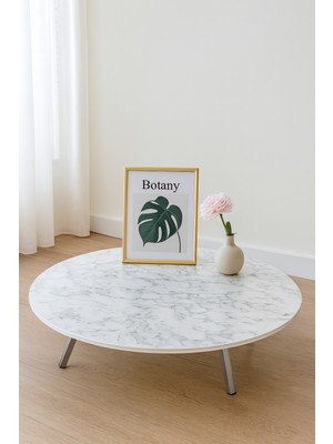 Ecowood Katlanabilir Yuvarlak Yer Sofrası - Beyaz