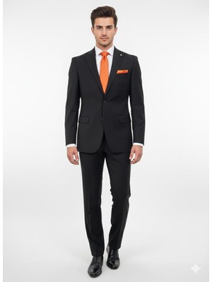 Presto Erkek Janelle Takım Elbise Siyah 8 Drop 1274-001