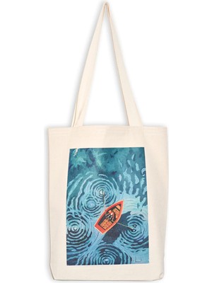 Giftora Baskılı 280GR. Omuz ve El Çantası  Bez Poşet