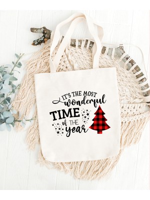 Giftora Bez Çanta It's The Most Wonderful Time Of The Year Yilbasi Hediyesi