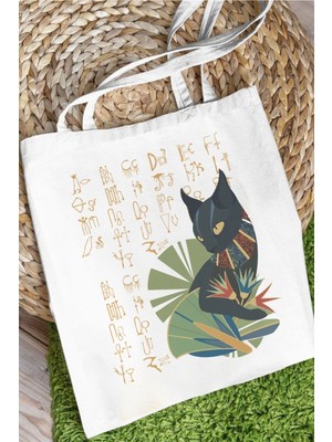 Giftora Egypt Tasarım Bez Çanta