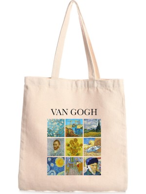 Giftora Van Gogh Baskılı Kanvas Çanta