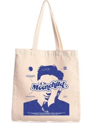 Giftora Moonchild Baskılı Kanvas Çanta