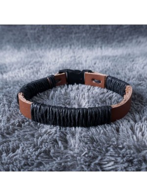 Uretti - Ali 7128 9387 El Yapımı Erkek Deri Bileklik