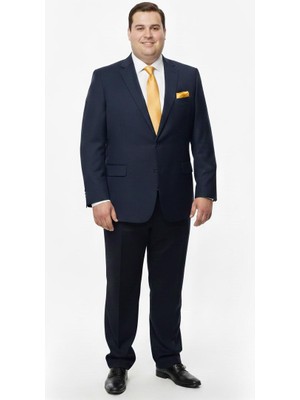 Presto Erkek 4 Drop Janella Battal Takım Elbise Lacivert 591-250