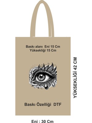 Giftora Doğa Dostu Saplı Alışveriş Çantası Baskısız Ham Bez Çanta Bez Poşet