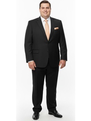 Presto Erkek 4 Drop Janella Battal Takım Elbise Siyah 591-001