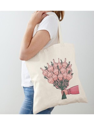 Giftora El Tasarımlı Isyan Buketi Ham Bez Omu