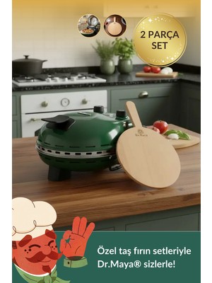 Dr.maya | Lezzet Mini Seti Ürün Grubu - 2 Parça | Pro Plus Taş Fırın Makinesi + Mutfak Gereçleri