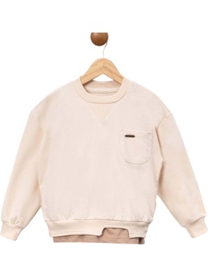 Başak Çocuk Giyim 439796 Yaş Iki Ip Sweat 5/8 Yaş - Krem - 4-5 Yaş