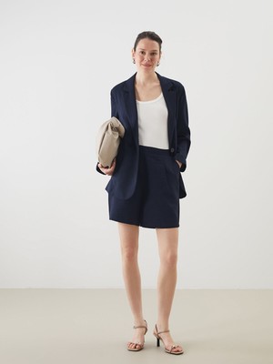 Lc Waikiki Yeni Sezon Beli Lastikli Kadın Pileli Şort