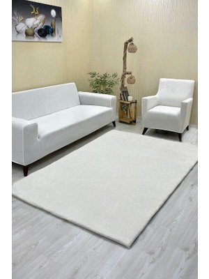 Düz Model Welsoft Halı Örtüsü Krem Renk - 160 x 230