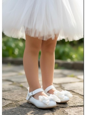 Gala Stil Gala Simli Fiyonklu Çocuk Babet