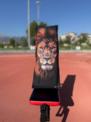 Oxium Bear Pamuklu Yeni Nesil Fitness Spor Havlusu - Dijital Baskılı - Hızlı Kuruyan Mikrofiber | Aslan