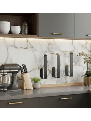 UG Home Siyah Lamalı Yapışkanlı Solo Peçetelik