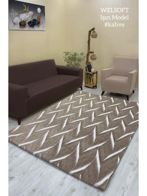 Işın Model Welsoft Halı Örtüsü Vizon Renk - 160 x 230