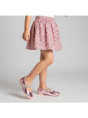 Gala Stil Gala Taşlı Rugan Kız Çocuk Babet