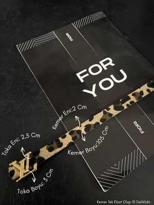 Fiori Yazı Tokalı Ince Kadın Kemeri, Ceket Kemeri, Gömlek Kemeri, Elbise Kemeri