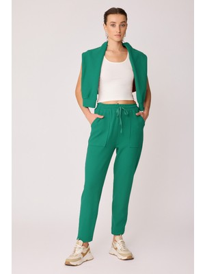 Vitrin Geniş Cepli Beli Lastikli Eşofman