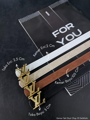 Fiori Yazı Tokalı Ince Kadın Kemeri, Ceket Kemeri, Gömlek Kemeri, Elbise Kemeri