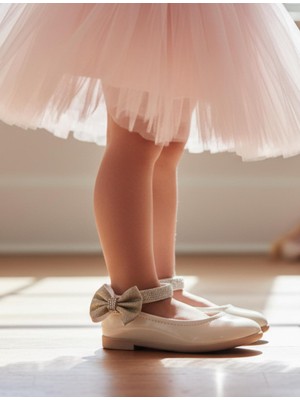 Gala Stil Gala Bileği Cırtlı Taşlı Çocuk Babet