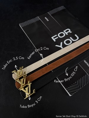 Fiori Yazı Tokalı Ince Kadın Kemeri, Ceket Kemeri, Gömlek Kemeri, Elbise Kemeri