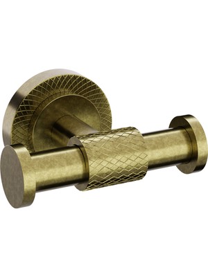 DKR Dekor Banyo - Valencia Ikili Askı  (Antique)