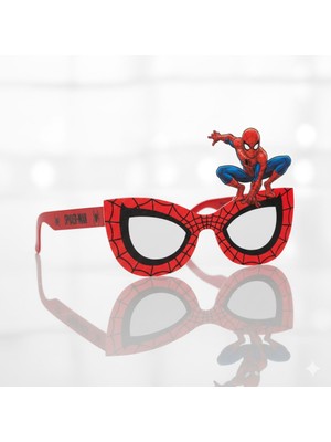 Örümcek Adam Temalı Kağıt Gözlük 6 Adet Parti Gözlüğü