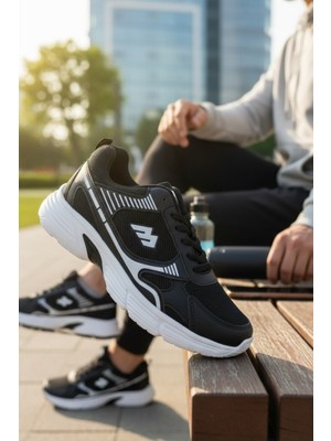 Enoch Erkek Kalın Tabanlı Spor Ayakkabı Chunky Sneaker Yüksek Taban Yürüyüş ve Koşu Modeli