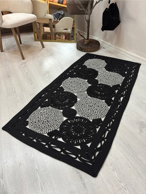 MaVaux Dune Natural Hasır Jüt Kilim El Dokuması Şık Tasarım Salon Yatak Odası Koridor Kullanıma Uygun