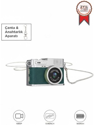 Torima Dijital Fotoğraf Makineleri Video Kamera Mini Anahtarlık 1080P CMR35 Yeşil