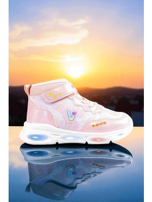 Vicco Poni Kız Çocuk Ortopedik Bot Pembe Eva Taban Cırt Cırtlı Bağlama Özellikli