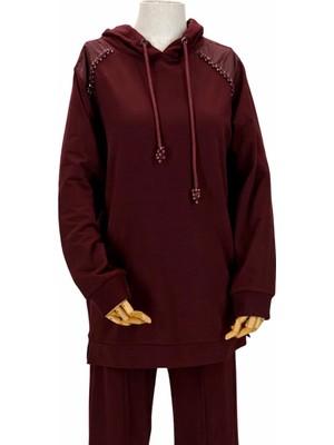 JOOQSTORE Taşlı Kapüşonlu Takım