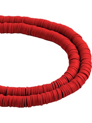 New Obsessions Dıy Takı Yapım Malzemesi Kırmızı Sıra Fimo Boncuk